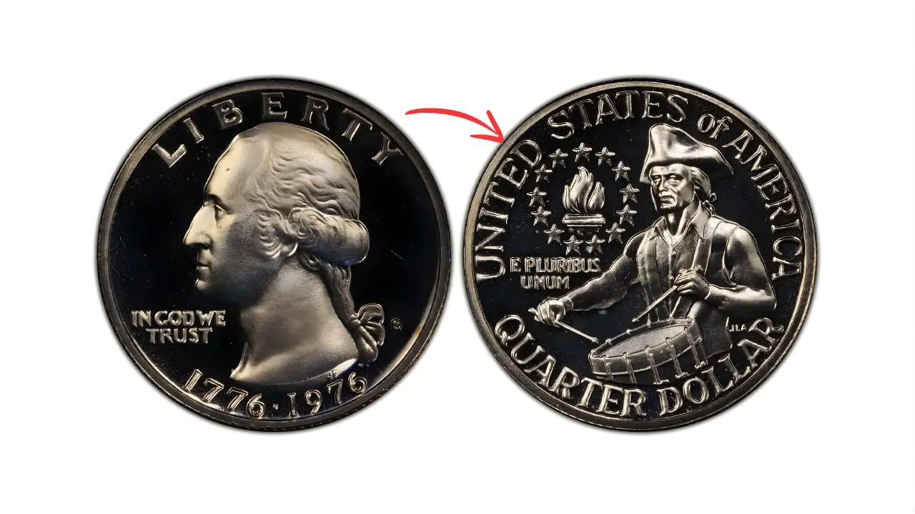 5 Bicentennial Quarter Coins