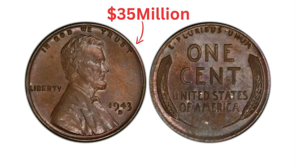 5 Rare Wheat Penny Coins